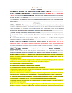 ✔ Acta Constitutiva: Actividades Ecológicas
