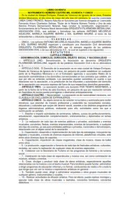 ✔ Acta Constitutiva: Orquesta Filarmónica No Donataria